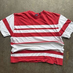 Gap 90s Vintage Striped Shirt Size Medium Fits Boxy *Has Repair*